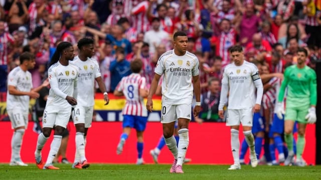 Real Madrid players during their last match against Atletico Madrid in La Liga | Image: AP