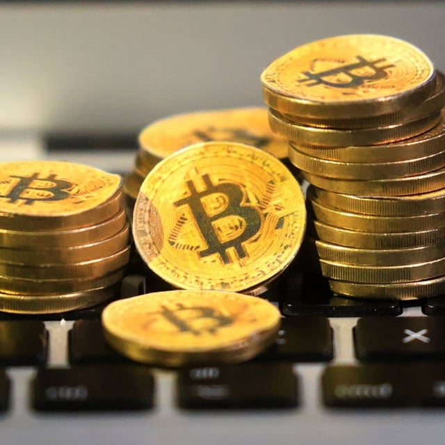 Die Kryptowährung Bitcoin (Symboldarstellung).