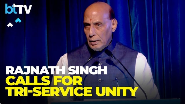 Rajnath Singh Highlights Need For Tri-Services Jointness & Readiness