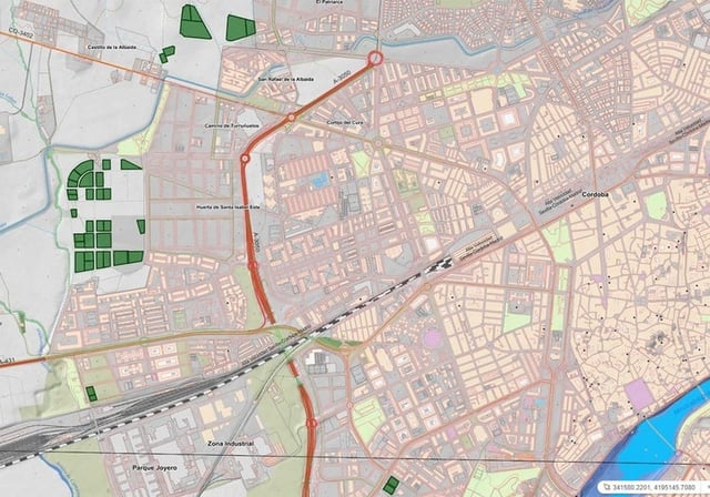Ubicación de las parcelas para VPO en Córdoba