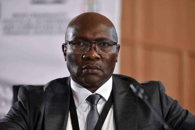 Crime Intelligence boss Dumisani Khumalo testifies at the Madlanga commission in Pretoria, 29 September2025, after the evidence presented by KwaZulu-Natal Police Commissioner, Lieutenant General Nhlanhla Mkhwanazi. Picture: Nigel Sibanda/The Citizen