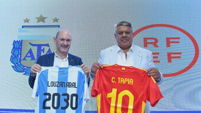 ¿Hay acuerdo por la Finalissima? Chiqui Tapia se reunió con su par de España