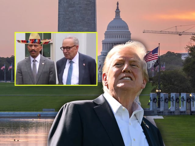 En plena negociación del cierre de gobierno, Trump publica video contra demócratas usando símbolos mexicanos en video hecho con IA. | Crédito: AP/X @realDonaldTrump