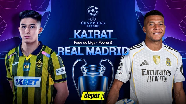 Real Madrid vs. Kairat se enfrentan por la Champions League. (Diseño: Christian Marlow / Depor)