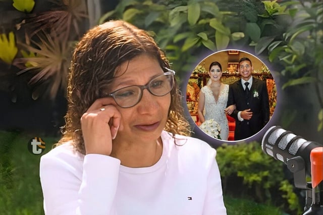 Mamá de Edison Flores no pudo contener la lágrimas  (Foto: Hazme el aguante)