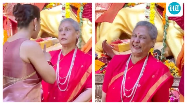 Jaya Bachchan broke into a big smile on a dare from Kajol.