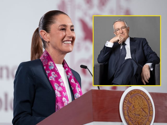La presidenta Claudia Sheinbaum le reitera a Ricardo Salinas Pliego que pague sus deudas. | Crédito: Presidencia/X @RicardoBSalinas