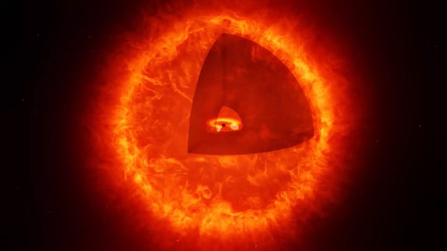 An artist’s impression of a black hole star.