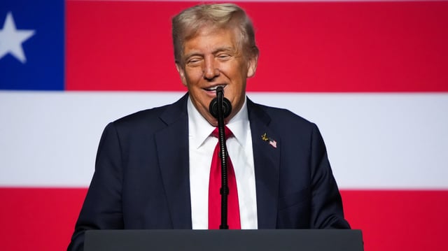 President Donald Trump gave a rambling address before senior military leaders at Marine Corps Base Quantico on September 30, 2025 in Quantico, Virginia.