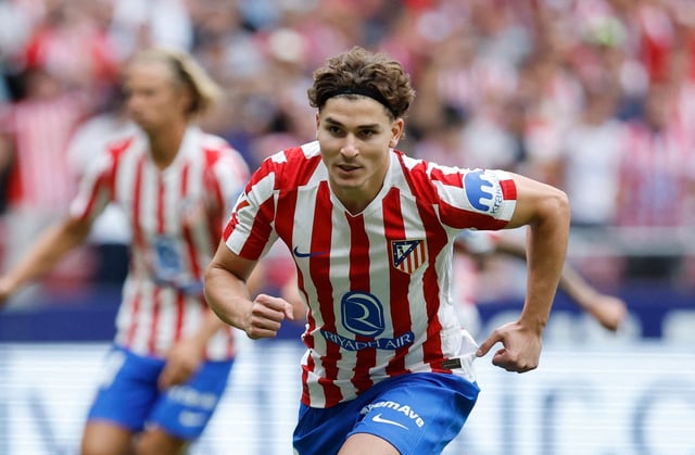 Julián Álvarez atraviesa un gran presente en Atlético Madrid y viene de anotar un doblete ante Real Madrid