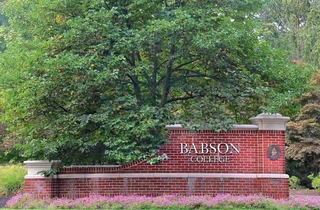 Babson College campus.