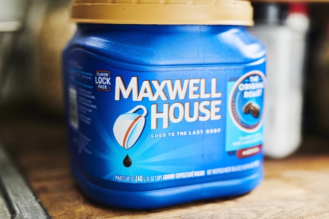 Kraft Heinz Co. Maxwell House brand coffee.