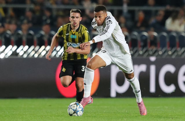 Soccer Football - UEFA Champions League - Kairat v Real Madrid - Central Stadium, Almaty, Kazakhstan - September 30, 2025 Real Madrid's Kylian Mbappe in action REUTERS/Pavel Mikheyev