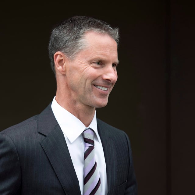 Nigel Wright, former Chief of Staff to Prime Minister Stephen Harper, leaves the courthouse in Ottawa after his first day of testimony in the trial of former Conservative Senator Mike Duffy on Wednesday, Aug. 12, 2015. Duffy is facing 31 charges of fraud, breach of trust, bribery, frauds on the government related to inappropriate Senate expenses. THE CANADIAN PRESS/Justin Tang