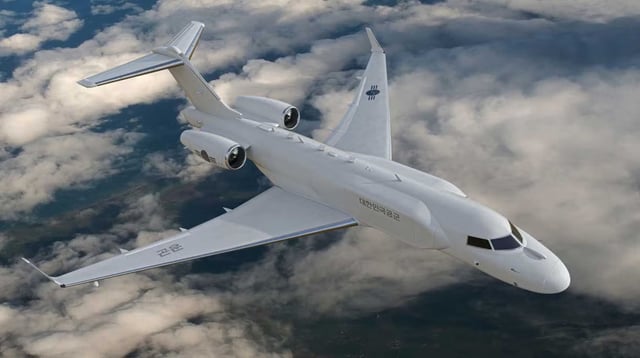 Concept rendition by L3Harris of its Conformal AEW aircraft based on the Bombardier Global 6500 business jet in Republic of Korea Air Force markings. (Image credit: L3Harris)