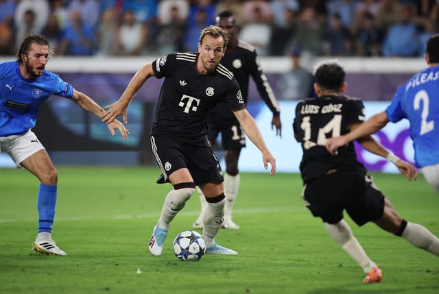Soccer Football - UEFA Champions League - Pafos v Bayern Munich - Alphamega Stadium, Kolossi, Cyprus - September 30, 2025 Bayern Munich's Harry Kane in action REUTERS/Yiannis Kourtoglou