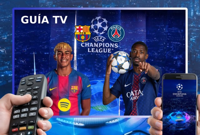 BARCELONA, CATALUNYA (ESPAÑA), 01/10/2025.- Lista de canales de TV y servicio streaming para mirar el partido entre FC Barcelona y PSG este miércoles 1 de octubre por la jornada 2 de la Fase Liga de la UEFA Champions League 2025 desde el Estadio Olímpico de Montjuic. Foto de Noé Yactayo para MAG