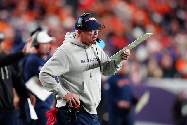 Sep 29, 2025; Denver, Colorado, USA; Denver Broncos head coach Sean Payton calls a play from the sideline during the second quarter against the Cincinnati Bengals at Empower Field at Mile High. Mandatory Credit: Ron Chenoy-Imagn Images/ File Photo