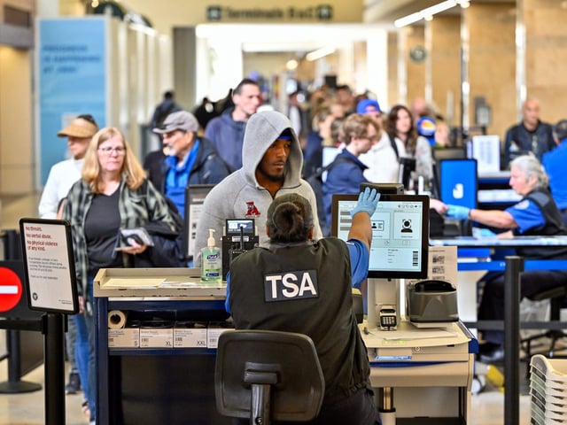 Passengers can expect longer security lines as TSA agents work without pay and may potentially stay home during a shutdown.
