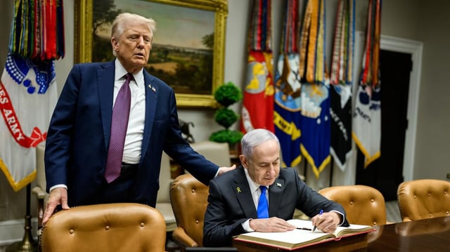 Benyamin Netanyahou à la Maison-Blanche le 29 septembre 2025 avant une réunion avec Donald Trump.