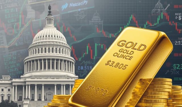 Oro supera los US$3.800 por onza ante cierre de gobierno en EE. UU. y nuevos aranceles de Trump