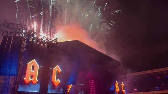 Gigs by AC/DC and Oasis at Murrayfield featured firework displays