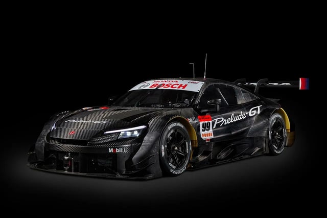 The GT500-spec Honda Prelude-GT to be raced in Super GT in 2026.