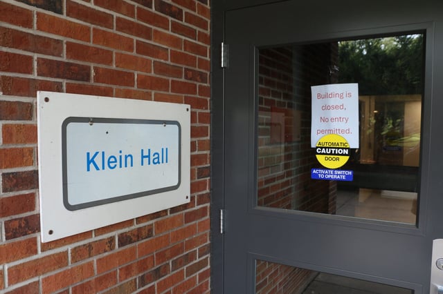 On Sept. 30, the Wisconsin Department of Veterans Affairs closed Klein Hall in Chippewa Falls, which offered transitional housing and substance abuse recovery services for veterans. The closure was due to a budget deficit and a political impasse between Gov. Tony Evers and Republican state lawmakers over a request for an additional $1.9 million in state funding to keep Klein hall and similar facility in Green Bay open. Rich Kremer/WPR