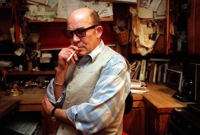 Self-proclaimed Gonzo journalist Hunter S. Thompson is pictured in his Woody Creek home near Aspen in February 1997.  (Helen H. Richardson, Denver Post staff)