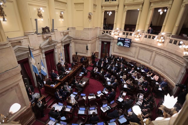 El recinto del Senado de la Nación