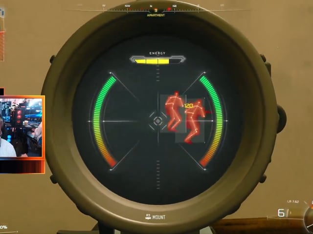 A still from a Simp stream showing the Gravemaker scorestreak in action.
