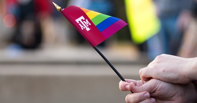 Students and supporters gather on campus to protest the Texas A&M University Board of Regents' decision on Draggieland in College Station, TX, on Wednesday, March 6, 2025.