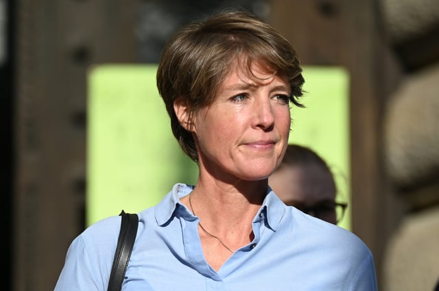 Christina Block ist angeklagt, die Entführung ihrer Kinder beauftragt zu haben.