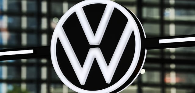 Das Logo von VW