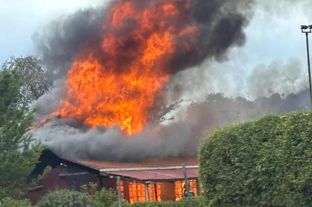 The Zoo Lake clubhouse in Johannesburg has been gutted by a fire. Picture: Supplied