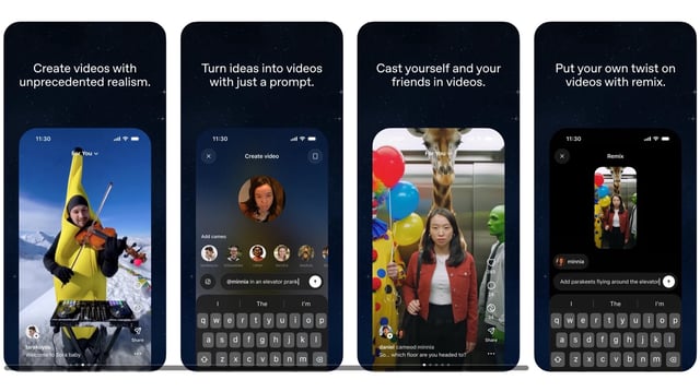 Screenshots Sora-App für iPhone