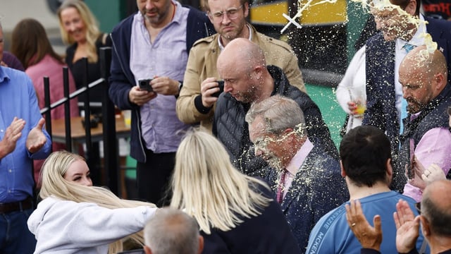 Victoria Thomas Bowen was given a suspended prison sentence last year for throwing a milkshake on Farage during the general election campaign