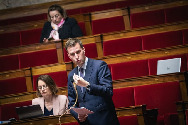 Le député macroniste Charles Sitzenstuhl, ici en mai 2025 à l'Assemblée, refuse de donner sa voix à l'extrême droite.