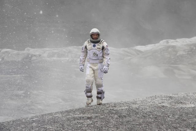 This image released by Paramount Pictures shows Matthew McConaughey in a scene from the film “Interstellar.” (Paramount Pictures via AP)