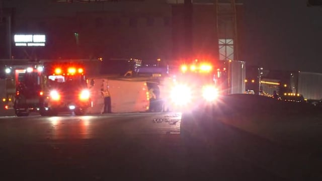 A major crash involving an 18-wheeler shut down all eastbound lanes of I-10 just east of I-45 early Wednesday morning, creating a traffic nightmare for drivers heading into Houston.