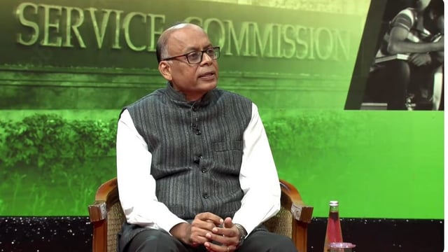 UPSC chairperson Ajay Kumar during his Q&A with civil services aspirants on Wednesday | YouTube screengrab