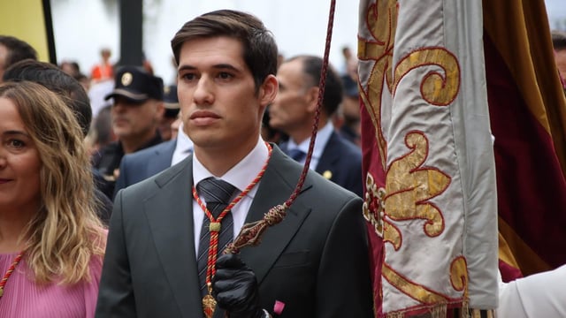 Borja Sanjuán, en la Procesión Cívica