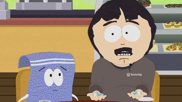 Towelie and Randy in South Park
