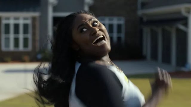 Adebayo running in Peacemaker Season 2 Episode 6