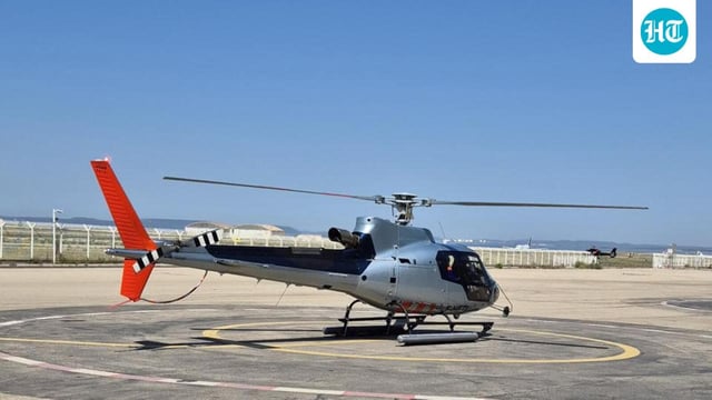 An H125 at the Airbus’ Marignane facility near Marseille in France. (Rahul Singh/HT File Photo)