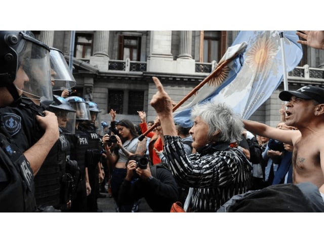 Marcha de jubilados hoy
