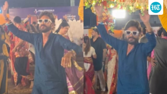 A man stole the show online with his spirited Garba moves.