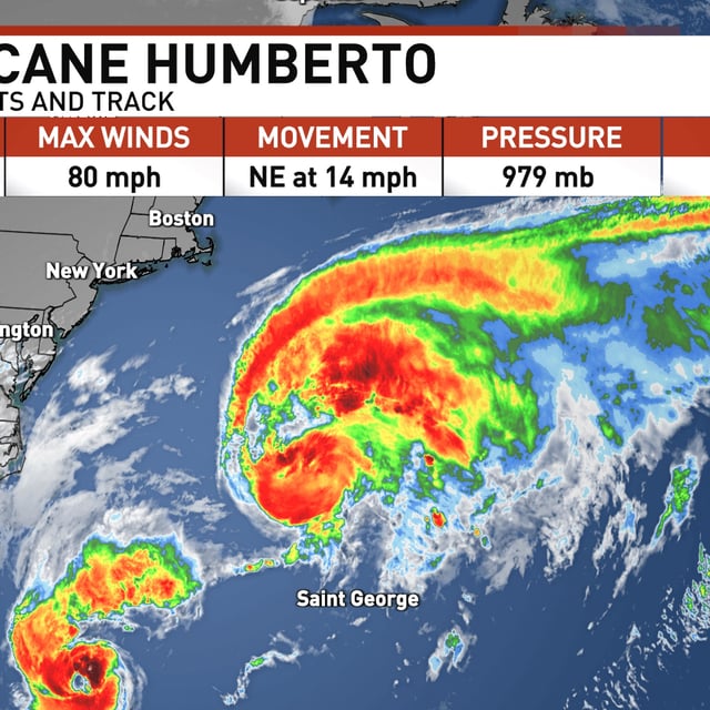 Humberto will become a post tropical system by the end of the day. (WPEC)