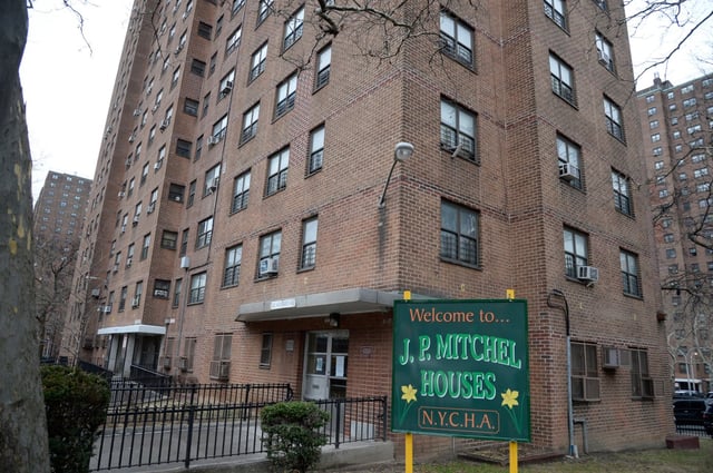 The NYCHA J. P. Mitchel Houses in the South Bronx is pictured on Thursday, Feb. 22, 2018. (Jefferson Siegel / New York Daily News)