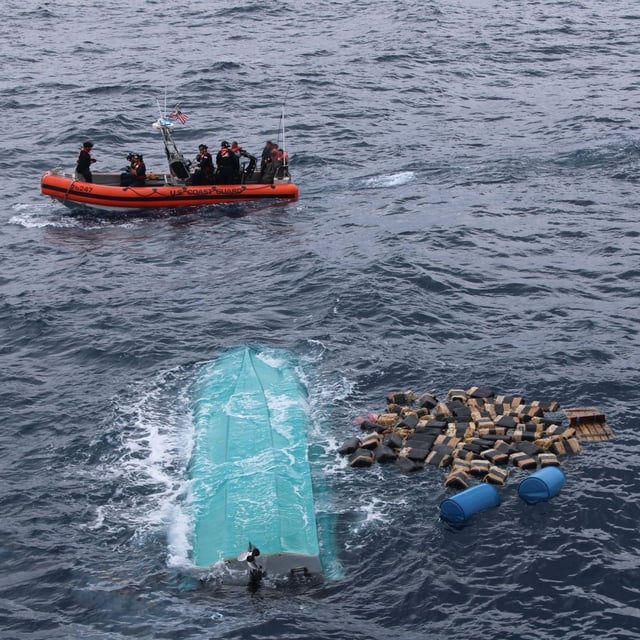 The U.S. Coast Guard announced a significant drug seizure, offloading more than 12,750 pounds of cocaine and marijuana with an estimated street value of approximately $94.5 million at Port Everglades. (USCG)